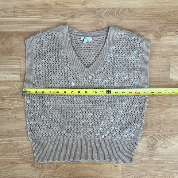 Madewell Sequin-Embellished Sweater Vest - Picture 7 of 16
